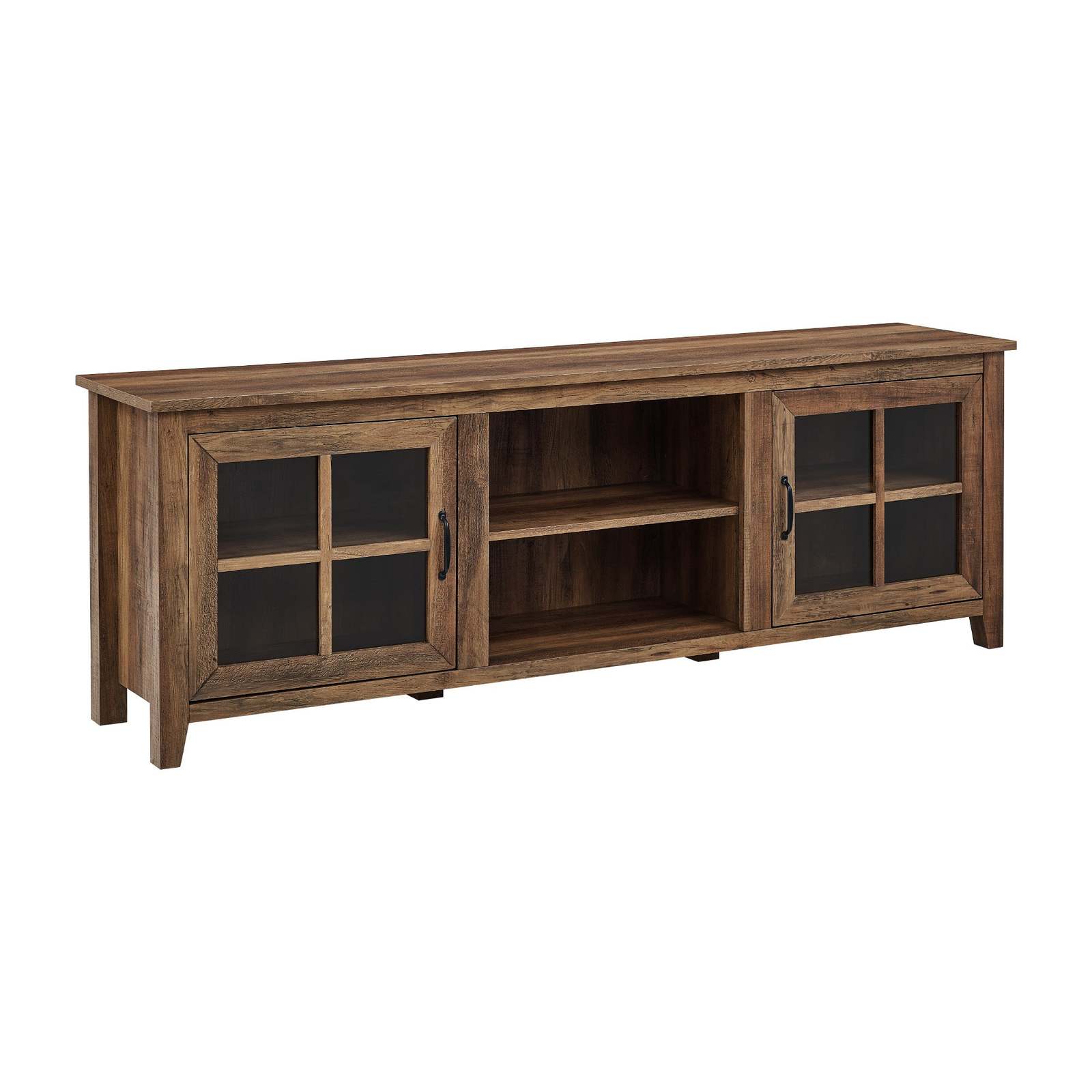 Modern Farmhouse 70&quot; TV Stand for 80&quot; TVs - Rustic Oak - $348.99