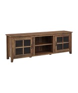 Modern Farmhouse 70&quot; TV Stand for 80&quot; TVs - Rustic Oak - $474.05 CAD