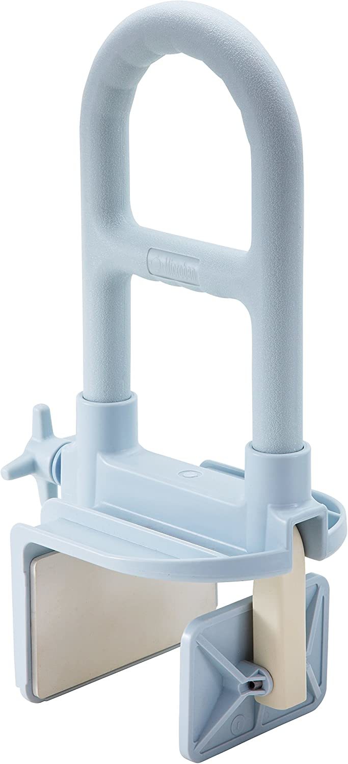 Medline Deluxe Plastic Tub Grab Bar, Microban Protection, 250Lb Weight, Grey - $45.99