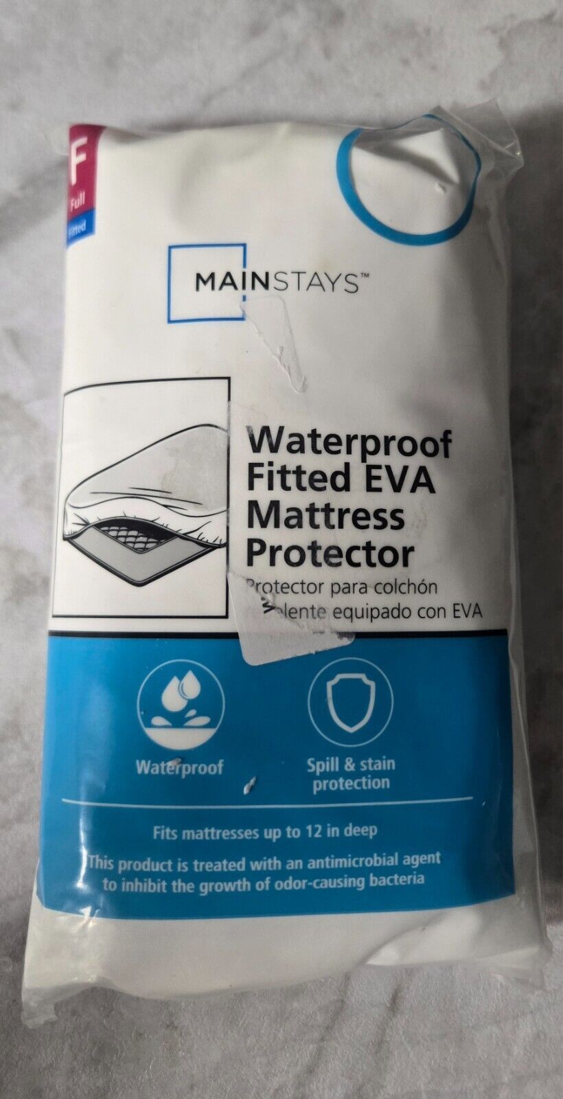 Mainstays NexGen Waterproof Anti-Allergen Zippered Mattress Protector, Full - $14.99