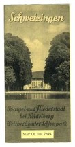 Schwetzingen Castle &amp; Gardens Brochure Guide with Map 1930&#39;s Germany - £14.25 GBP