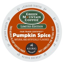 Green Mountain Pumpkin Spice Coffee 24 to 144 K cups Pick Any Quantity F... - £18.93 GBP+