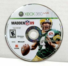 Madden NFL 09 Microsoft Xbox 360 Video Game DISC ONLY Football EA Sports favre - £4.46 GBP