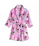 Disney Minnie Mouse and Bows Pink Minky Fleece Girl&#39;s Bathrobe, Robe - $29.99