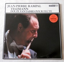 J. P. Rampal-Telemann-Douze Fantaisies Pour Flute-Japanese-Denon Digital LP-EX- - £8.57 GBP