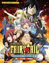 Fairy Tail Complete Series Tv Vol.1-328 End + 2 Movies Dvd English Dub - £59.31 GBP