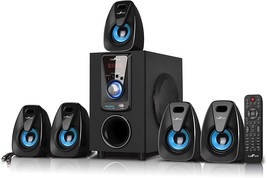 Bluetooth 5 Point 1 Channel Surround Sound Speaker System In Blue From Befree - £111.61 GBP