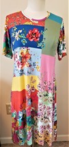 Johnny Was Marcel Swing Dress Sz-M Multicolor Floral Print - $169.97