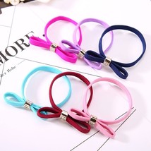 High Quality Bow Rubber Band Candy Colors Elastic Hair Head wear for Wom... - $5.00