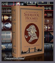 Adventures of Sherlock Holmes Stories by Conan Doyle Leather Bound Hardcover - £27.60 GBP