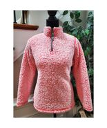 j. America Women&#39;s Pink Polyester Long Sleeve 1/3 Zip Casual Sweater Siz... - $635.62 MXN