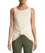 Time And Tru Women&#39;s Tie Front Tank Top Shirt XX-LARGE (20) Pristine Ivory - $20.56 CAD