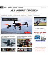 [NEW DESIGN] * DRONES * blog niche website business for sale AUTOMATIC C... - £71.34 GBP