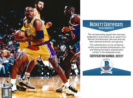Cedric Ceballos signed LA Lakers basketball 8x10 photo Beckett COA autographed - £62.37 GBP