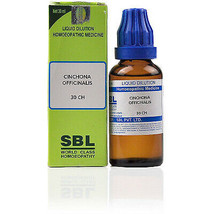 5 X Sbl Homeopathy Cinchona Officinalis 30 Ch 30ml Homeopathic Remedy(Pack Of 5) - £35.60 GBP