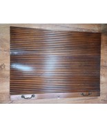 Antique Wooden Roll Top Desk Tambour Door Replacement 27&quot; x 39.5&quot; - €43,11 EUR