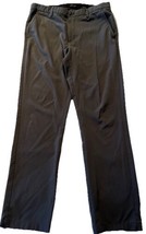 Greg Norman Pants Mens 34x31 Gray Stretch Shark Logo Performance Golf Go... - $14.85