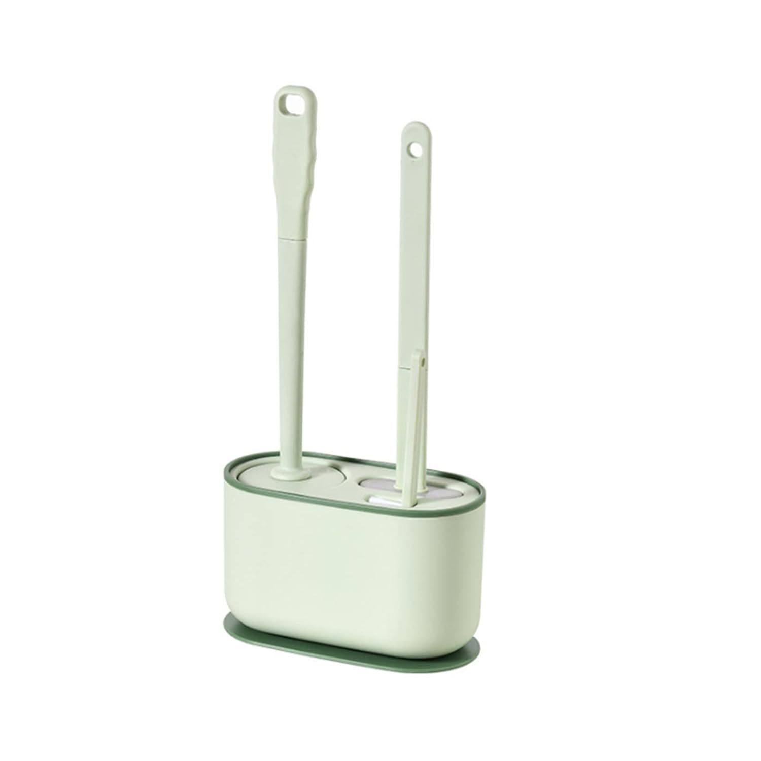 3In1 Silicone Toilet Brush And Holder Set,Flexible Toilet Bowl Brush Head With S