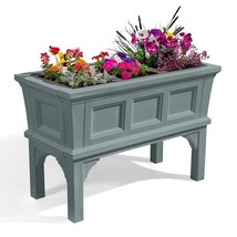 Green Rectangular Raised Garden Bed Planter Box with 3 Removeable Trays - $5,710.01 MXN