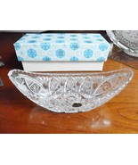 Crystal cut Bohemia Zchekoslovakia, boat bowl NIB ORIGINAL - $99.10 CAD