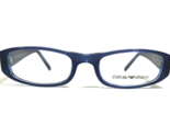 Emporio Armani Eyeglasses Frames 566 414 Clear Blue Oval Full Rim 48-18-135 - $60.56