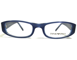 Emporio Armani Eyeglasses Frames 566 414 Clear Blue Oval Full Rim 48-18-135 - $60.56