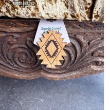 Aztec Sky Leather Western Scarf Slide Tee Clip or Ring - $18.81