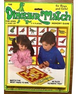 Game Vintage Dinosaur Match Memory Game 1987 Smethport Specialty Co. Rar... - £19.57 GBP