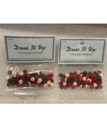 2 Packs Dress It Up  Small Wooden Mult-Color Buttons Crafting Items NEW o2 - $11.99