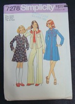 Vintage Simplicity Pattern 7278 Girls J EAN Jacket Dress &amp; Pants 13/14 Uncut - £7.84 GBP
