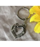 Heart with Eiffel Key Chain 1pc,High-heeled Shoes Keyring Birthday Gift ... - $3.90