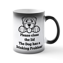 ROTTWEILER TOILET DRINKING PROBLEM Magic Mug - $27.00