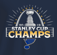 St. Louis Blues 2019 Stanley Cup Champs Mens 1/4 Zip Fleece XS-4XL, LT-4XLT New - £26.80 GBP+