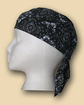 Black Paisley Headwrap - Black - $5.40