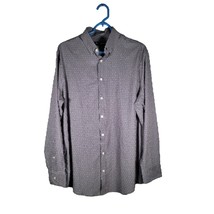 Mizzen &amp; Main Gray Button Up Dress Shirt Mens Size Medium Classic Fit - $27.12