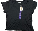 Rafaella Ladies Knit V-Neck Top Size 2XL Black - $8.90