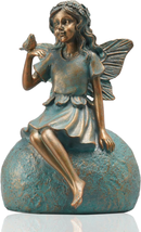 Fairy Garden Statues Yard Art - Fairy Figurines Resin Outdoor Sculptures Fairy G - £27.44 GBP