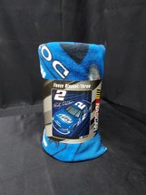 NASCAR Racing Rust Wallace #2 Vintage Fleece Blanket Throw 50”x60” New O... - $262.64 MXN