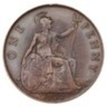 1922 Great Britain Penny Very Fine Condition KM #810 - $46.00