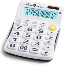 Led Back-Light Calculator Desktop Smt-200 / Added Sound Function (White) - £24.58 GBP