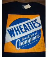 Vintage Style WHEATIES Breakfast Of Champions CEREAL T-Shirt MENS LARGE NEW - $19.80