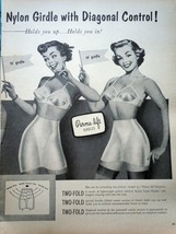 Perma Lift Girdles With Diagonal Control Print Advertisement Art 1950s - $12.99