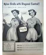 Perma Lift Girdles With Diagonal Control Print Advertisement Art 1950s - €11,10 EUR
