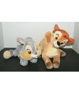 Disney Store BAMBI &amp; THUMPER Plush Stuffed Toys - £23.33 GBP