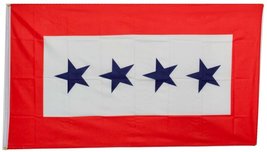 AES 3x5 Service Star Four Stars Military Flag 100% Polyester 3&#39;x5&#39; Banner Gromme - £3.82 GBP