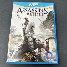 Assassin&#39;s Creed 3 III Nintendo Wii U Complete with Manual Tested FAST SHIP - $141.38 MXN