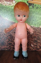 Knickerbocker Plastic Vintage Celluloid 6" Boy Doll Rattle - $14.58