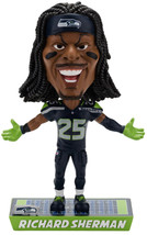Richard Sherman Seattle Seahawks Caricature Bobblehead Forever Collectibles NFL - £35.52 GBP