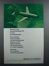 1968 Boeing 737 Twinjet Plane Ad - Pleasing People - $18.49