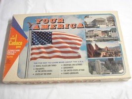 Your America Board Game 1970 Cadaco Complete Learn More About the USA - £7.89 GBP